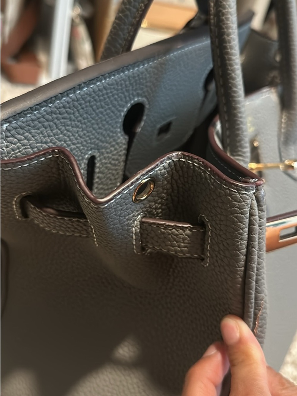 Hermès Gris Meyer Birkin 25 with Gold Hardware - Picture 5 of 5